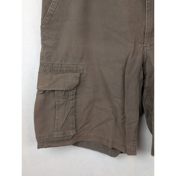 Y2K Eddie Bauer Outdoor Outfitter Cargo Shorts Brown Men's Size 36 - Picture 3 of 10